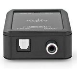 Nedis Digitale Audioconverter - 1-weg - Input: DC Power / HDMI Input - Output: 1x Coax Audio / 1x TosLink Female - Automatisch - Antraciet