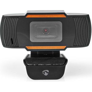 Webcam - Full HD@30fps - Vaste Scherpstelling - Ingebouwde Microfoon - Zwart