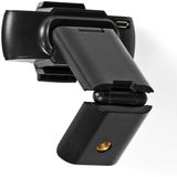 Nedis - Webcam - 2K@30fps - Zwart - Automatische Scherpstelling - Ingebouwde Microfoon