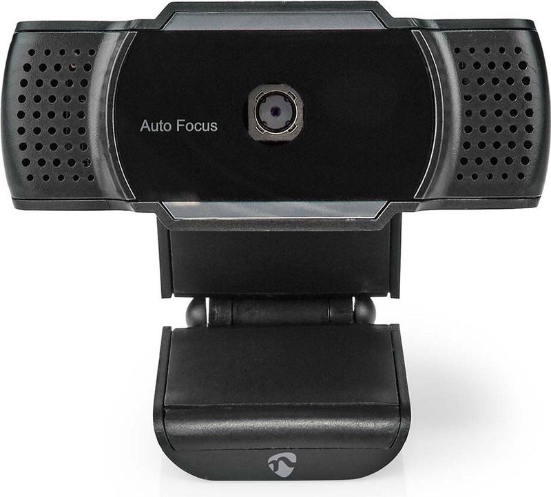 Nedis - Webcam - 2K@30fps - Zwart - Automatische Scherpstelling - Ingebouwde Microfoon