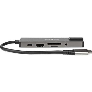 Nedis CCBW64775AT02 USB-Adapter | USB 3.2 Gen 1 | USB-C™ Buchse | HDMI™ Ausgang / RJ45 Buchse/SD / 2X USB-C™ / 3.5 mm Buchse / 3X USB-A Buchse | 5 Gbps | 0.20 m