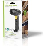 Nedis - Barcode Scanner - Zwart - CMOS - USB - Bedraad