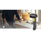 Nedis Barcodescanner - Laser - Draadloos - 1D Lineair - USB