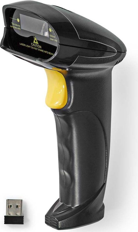 Nedis Barcodescanner - Laser - Draadloos - 1D Lineair - USB