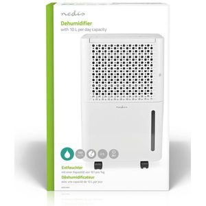 Nedis Luchtontvochtiger - 10 l/Dag - Ontvochtiging / Automatisch / Was drogen / Ventilatie - Ja - 100 m³/h