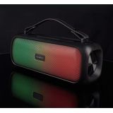 Bluetooth Speaker 3000mAh AUX USB RGB Ledverlichting 30 Watt Zwart