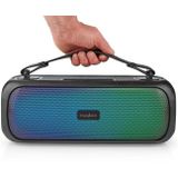 Bluetooth Speaker 3000mAh AUX USB RGB Ledverlichting 30 Watt Zwart