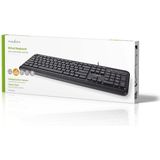 Nedis - USB Toetsenbord - Zwart - 1,5 Meter - QWERTY (US)