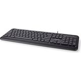 Nedis - USB Toetsenbord - Zwart - 1,5 Meter - QWERTY (US)