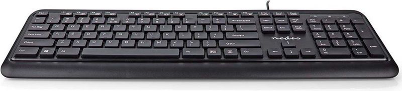 Nedis - USB Toetsenbord - Zwart - 1,5 Meter - QWERTY (US)