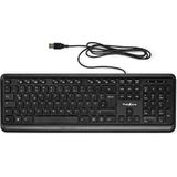 Nedis - Bedraad Toetsenbord - Zwart - USB-A - QWERTZ DE-Layout