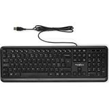 Nedis - KBMU200BKBE - Toetsenbord - Zwart - Standaard Indeling