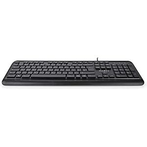 Nedis Bedraad Toetsenbord | USB-A | AZERTY | Frans |  | 1 stuks - KBMU200BKFR KBMU200BKFR