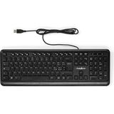 Nedis - KBMU200BKIT - Bedraad Toetsenbord - USB-A - QWERTY - Italiaans - 1 Stuks