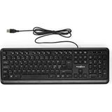 Nedis - Toetsenbord - Bedraad - Membraam - Multimedia - Zwart