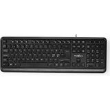 Nedis - Toetsenbord - Bedraad - Membraam - Multimedia - Zwart
