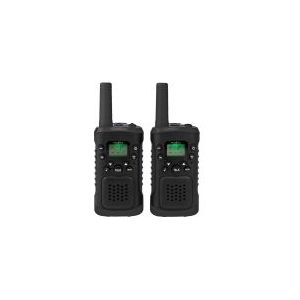 Nedis Walkie Talkie Set - 2 Handsets - 6 Km Bereik - Zwart