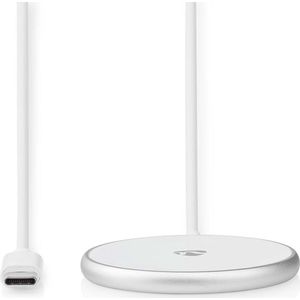Nedis - Fast Charging Draadloze Lader - Aluminium - 15W