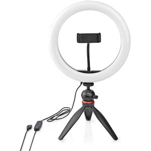 Nedis smartphone tafelstandaard met ringlicht | compact