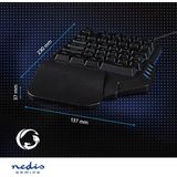 Nedis - GKBDS110BK - Bedraad Gaming Toetsenbord - Zwart - USB Type-A - RGB