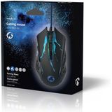 Nedis - Gamingmuis - Zwart - Bedraad - 6 Knoppen - 3600 dpi