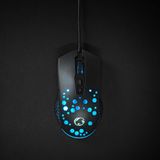 Nedis Gaming Muis - Bedraad - 800 / 1200 / 2400 / 3200 / 4800 / 7200 dpi - Instelbare DPI - Aantal knoppen: 7 - Programmeerbare knoppen - Rechtshandig - 1.50 m - RGB