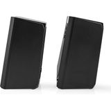 Nedis - Spelluidspreker - Luidsprekerkanalen: 2.0 - Kleur: Zwart - Voeding via USB