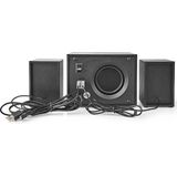 Nedis - Gaming 2.1 Subwoofer Speakerset - Zwart - LED Verlichting