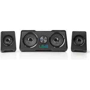 Nedis - Gaming Speakers - 2.2-kanaals - 48W - LED - Zwart