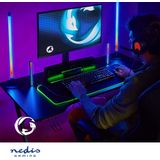 Nedis Gaming Speaker - Speaker-kanalen: 2.0 - USB Gevoed - 3,5 mm Male - 30 W - LED - Volumebediening - Output: 1x 3,5 mm