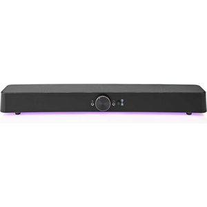 Nedis Gaming Speaker - Speaker-kanalen: 2.0 - USB Gevoed - 3,5 mm Male - 30 W - LED - Volumebediening - Output: 1x 3,5 mm