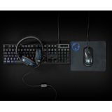 Nedis - Gaming Combo Kit - 5-in-1 - Zwart - QWERTZ - Duits