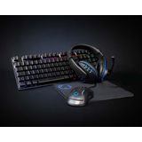 Nedis - Gaming Combo Kit - 5-in-1 - Zwart - QWERTZ - Duits