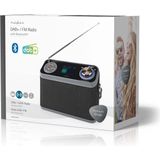 Nedis - RDDB5200BK - DAB+ Radio - Zwart - Tafelmodel - Bluetooth