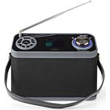 Nedis - RDDB5200BK - DAB+ Radio - Zwart - Tafelmodel - Bluetooth