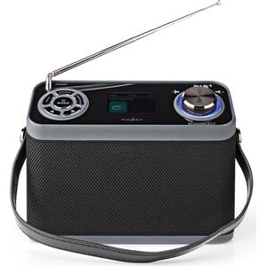 Nedis DAB+ Radio | Tafel | DAB+ / FM | 2,4 inch | Kleurendisplay | Batterij/netvoeding | Digitaal | 24 W |