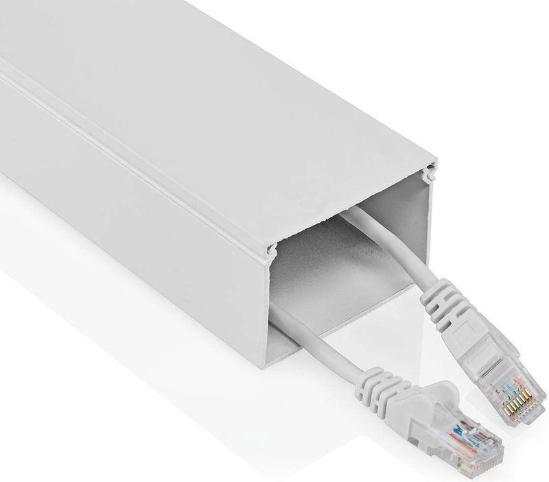 Nedis - Kabelgoot - Rechthoekig - Wit - 1,1 meter
