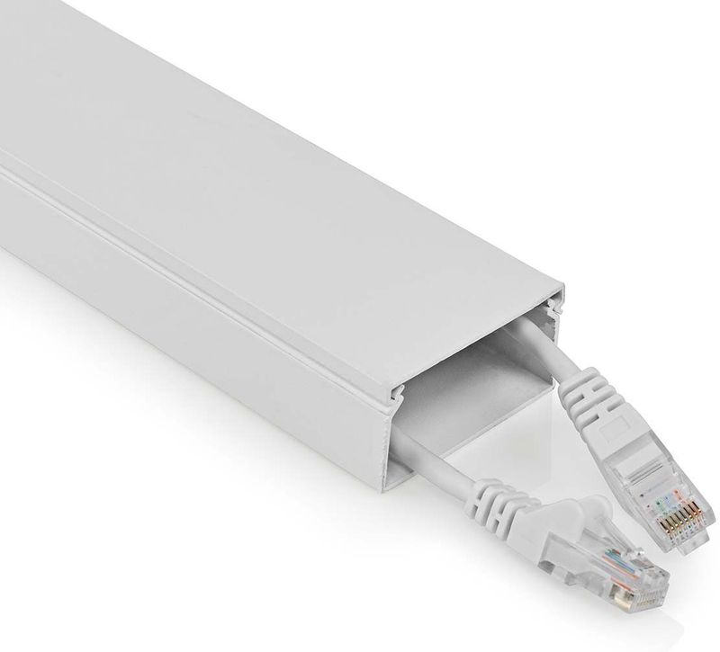 Nedis - Kabelgoot - Rechthoekig - Wit - 1,1 Meter