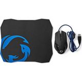 Nedis - Gaming Muis - USB-A - Zwart - 7200 dpi - 6 Knoppen