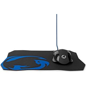 Nedis Gaming USB muis met muismat | USB-A | 7200 dpi | 6 knoppen | 1,5 meter