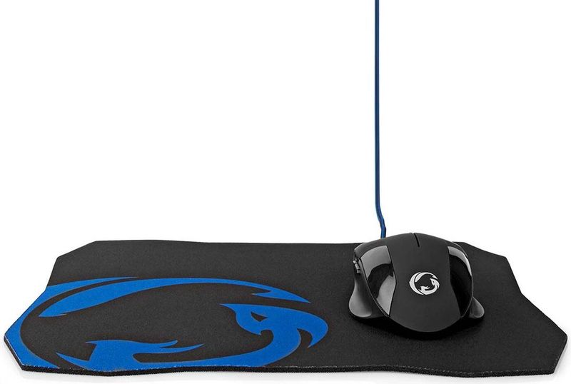 Nedis - Gaming Muis - USB-A - Zwart - 7200 dpi - 6 Knoppen