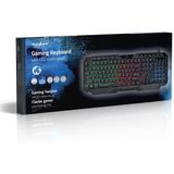 NEDIS Bedrade gaming toetsenbord | USB Type-A | Membraansleutels | LED | QWERTY | Amerikaanse lay-out | Lengte stroomkabel: 1,30 m | Multimedia