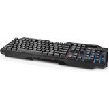 NEDIS Bedrade gaming toetsenbord | USB Type-A | Membraansleutels | LED | QWERTY | Amerikaanse lay-out | Lengte stroomkabel: 1,30 m | Multimedia