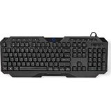 Nedis - Gaming Toetsenbord - Bedraad - Membraam - LED - Qwertz DE - Zwart