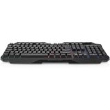 NEDIS Wired Gaming Keyboard | USB Type-A | Folietoetsen | LED | QWERTY | ND-lay-out | Lengte netsnoer: 1,30 m | multimedia, zwart