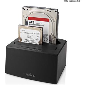 Docking Station voor Harde Schijf | USB 3.2 Gen1 | USB Type-A | 2 Schijven | 2.5 / 3.5 " | USB 3.2 Gen1 | Docking | Desktop
