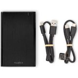 Nedis - HDD Behuizing - USB-A/USB-C - Aluminium