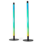 Nedis SmartLife Sfeerverlichting - Wi-Fi - Tube - 600 lm - RGBIC / Warm tot Koel Wit - 2700 - 6500 K - 36 W - Metaal - 2 Stuks