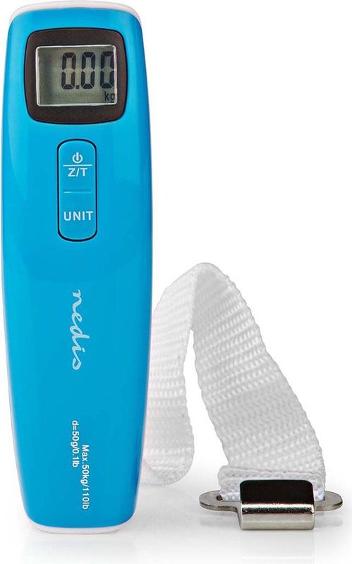Nedis - SCLU112BU - Digitale Bagageweegschaal - Blauw - Kunststof