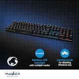 Nedis - Gaming Toetsenbord - Zwart - Mechanisch - USB Type-A - LED Verlichting